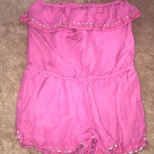 Pink vineyard vines romper